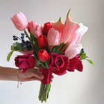 Artificial flowers Wedding Bouquet - Scarlet - Sonder + Stone Boutique