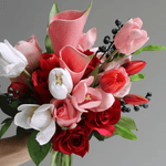 Artificial flowers Wedding Bouquet - Scarlet - Sonder + Stone Boutique
