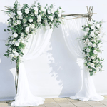Artificial flowers White Rose + Greenery Flower Decoration - Sonder + Stone Boutique