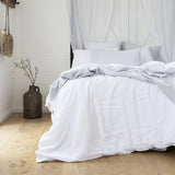 French Linen Quilt Cover Set - Ivory