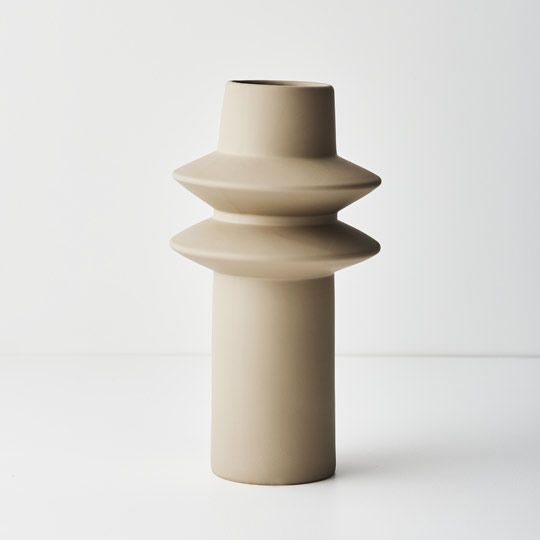 Lucena Vase - Sand (Large) - Premium Artificial Wedding Flowers by Sonder + Stone Boutique