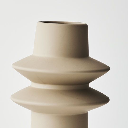 Lucena Vase - Sand (Large) - Premium Artificial Wedding Flowers by Sonder + Stone Boutique