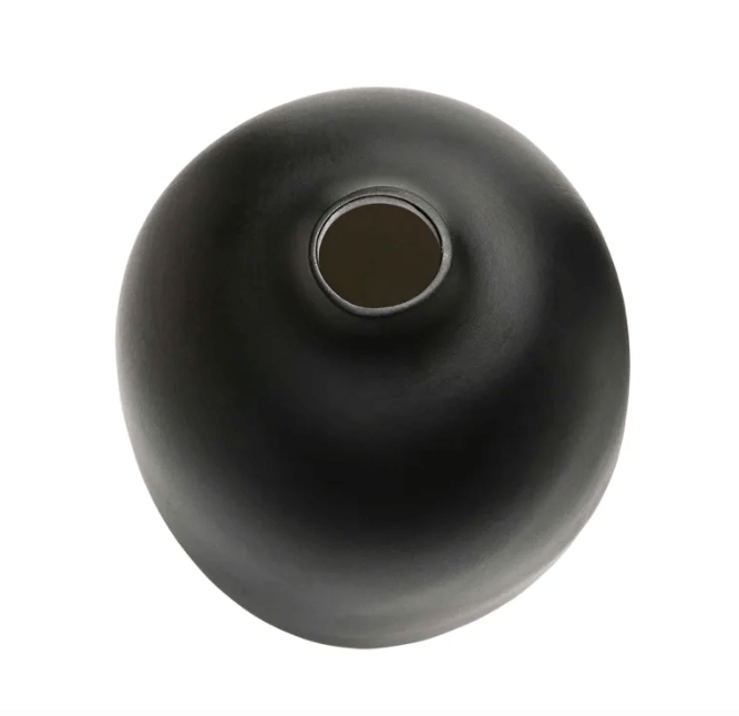 Artificial flowers Taro Vessel - Medium (Black) - Sonder + Stone Boutique