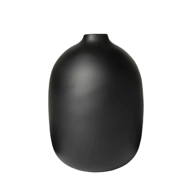 Artificial flowers Taro Vessel - Medium (Black) - Sonder + Stone Boutique